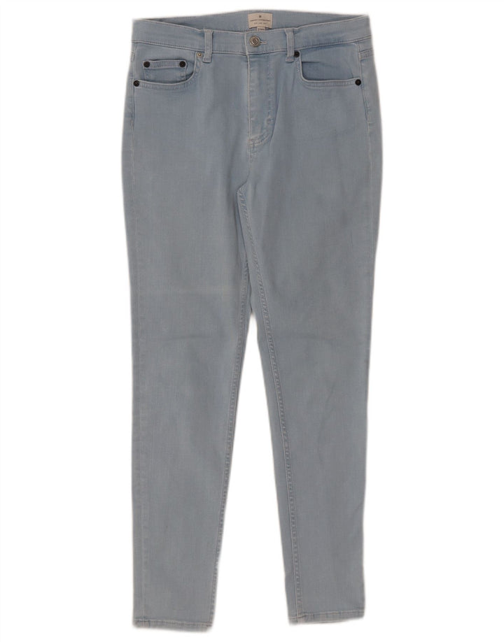 FRENCH CONNECTION Blugi subțiri pentru femei UK 12 Medium L30 L28 Bumbac albastru
