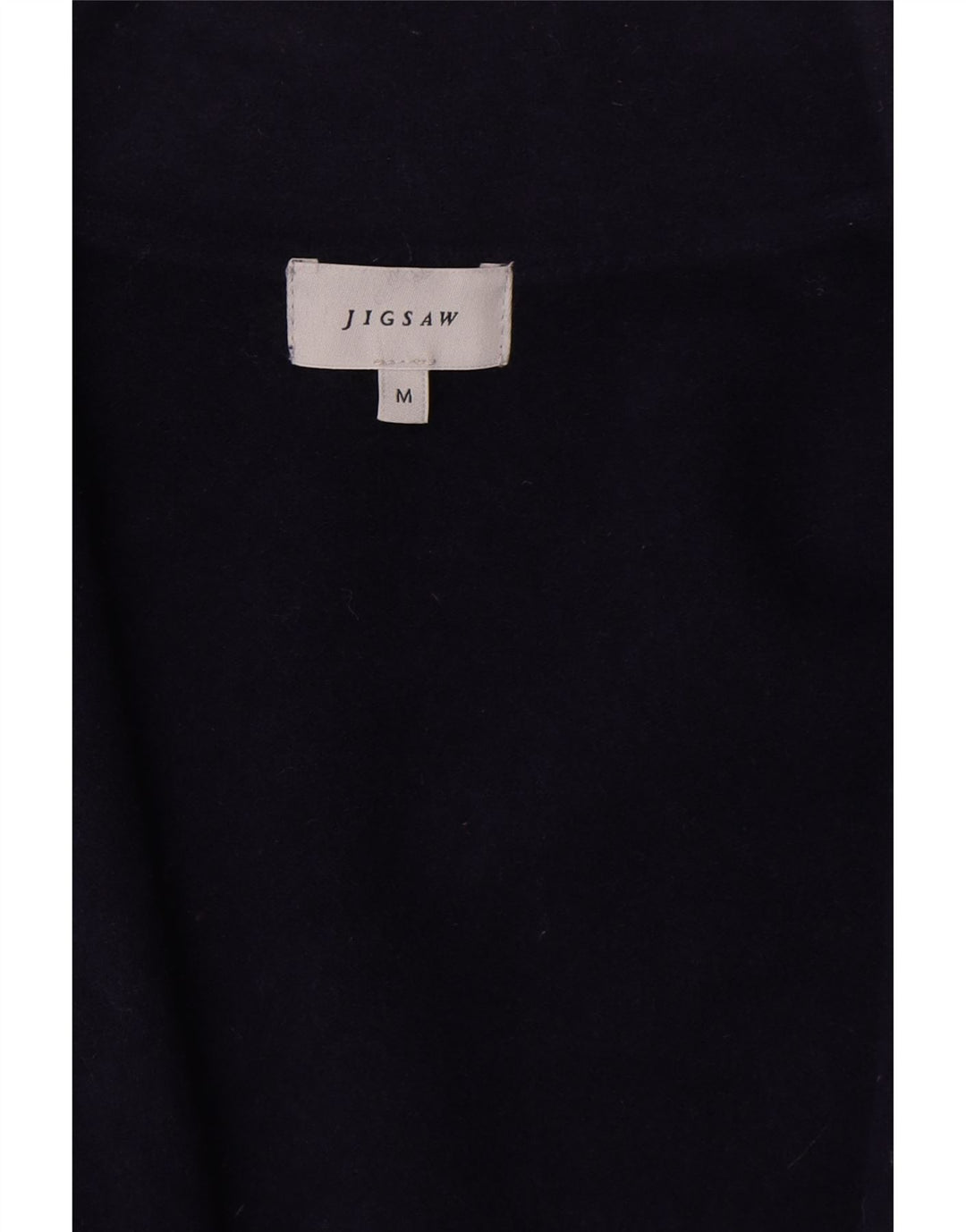 Pulover cardigan pentru femei Jigsaw cu mâneci 3/4 UK 14 Mediu Lână bleumarin