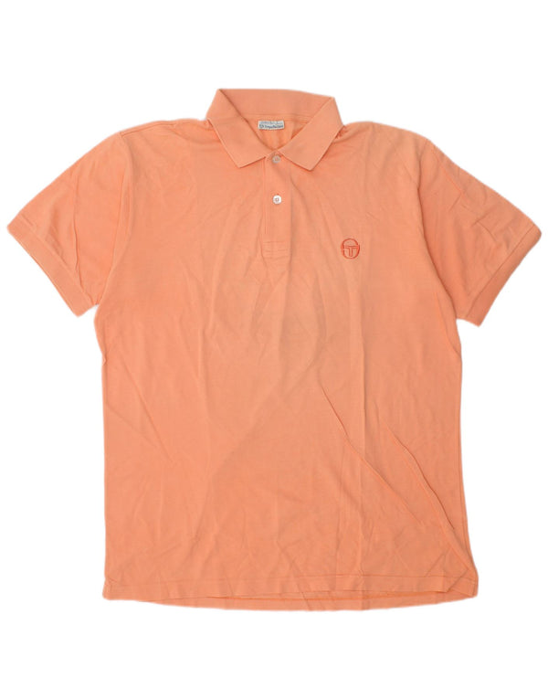 Tricou polo Sergio Tacchini pentru bărbați, bumbac portocaliu mare