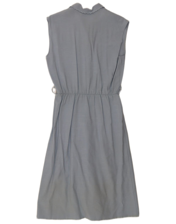 Rochie A-Line Fără Mâneci Vintage pentru Femei IT 44 Medium Blue Viscose