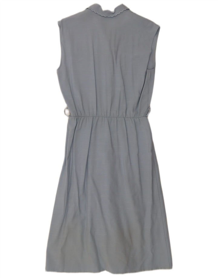 Rochie A-Line Fără Mâneci Vintage pentru Femei IT 44 Medium Blue Viscose