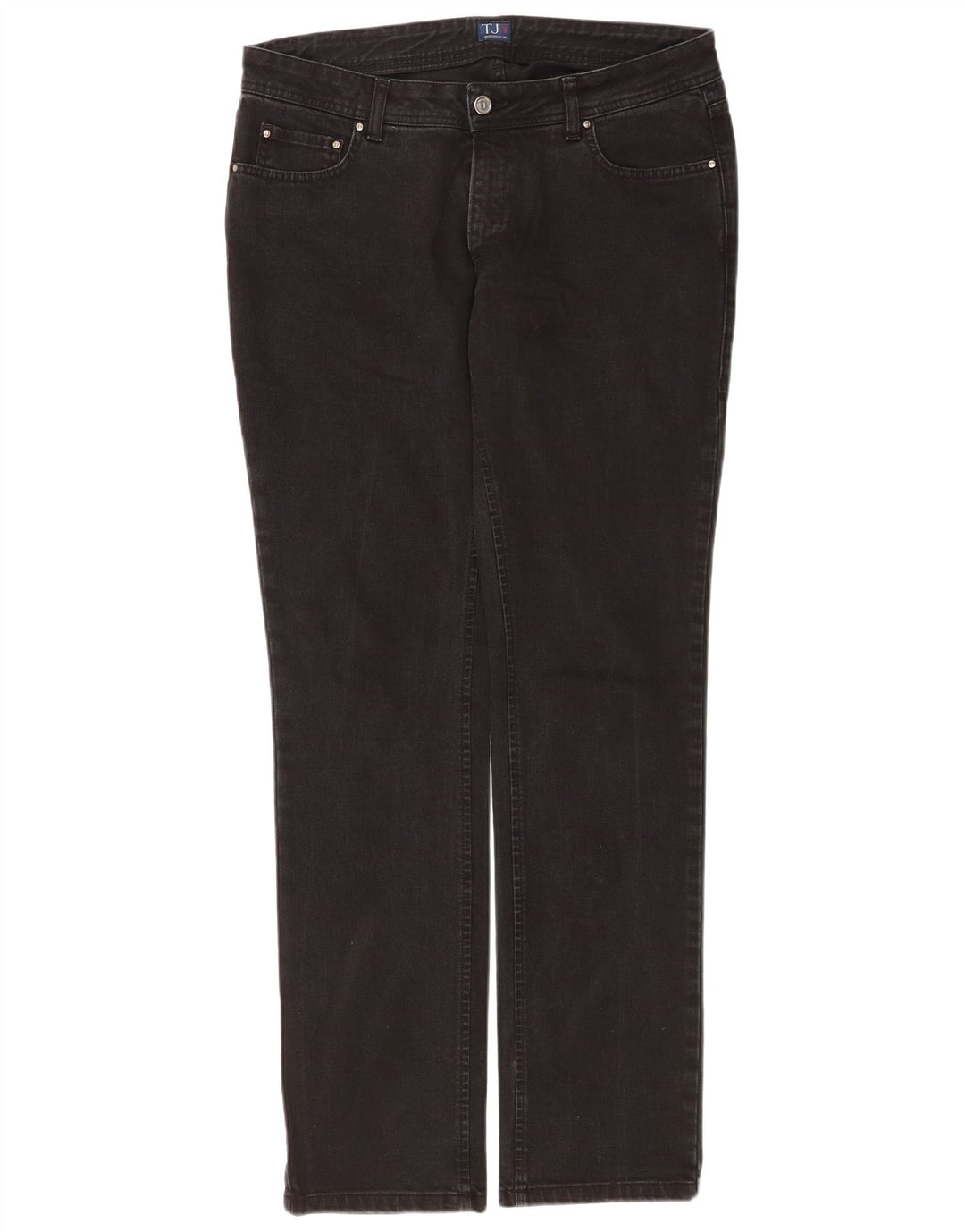 Trussardi blugi subțiri pentru femei W31 L33 bumbac negru