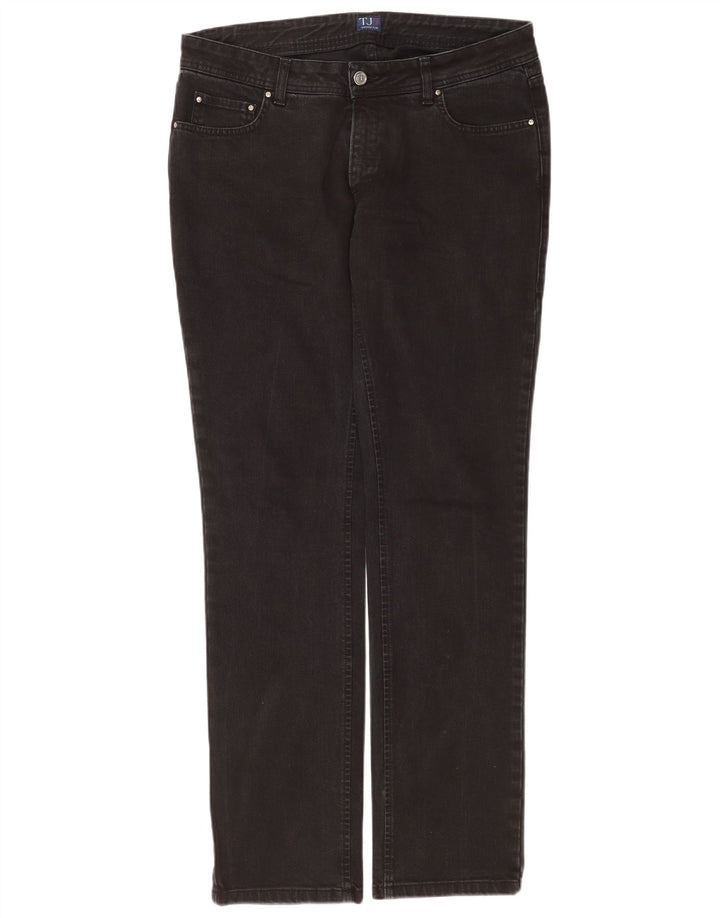 Trussardi blugi subțiri pentru femei W31 L33 bumbac negru