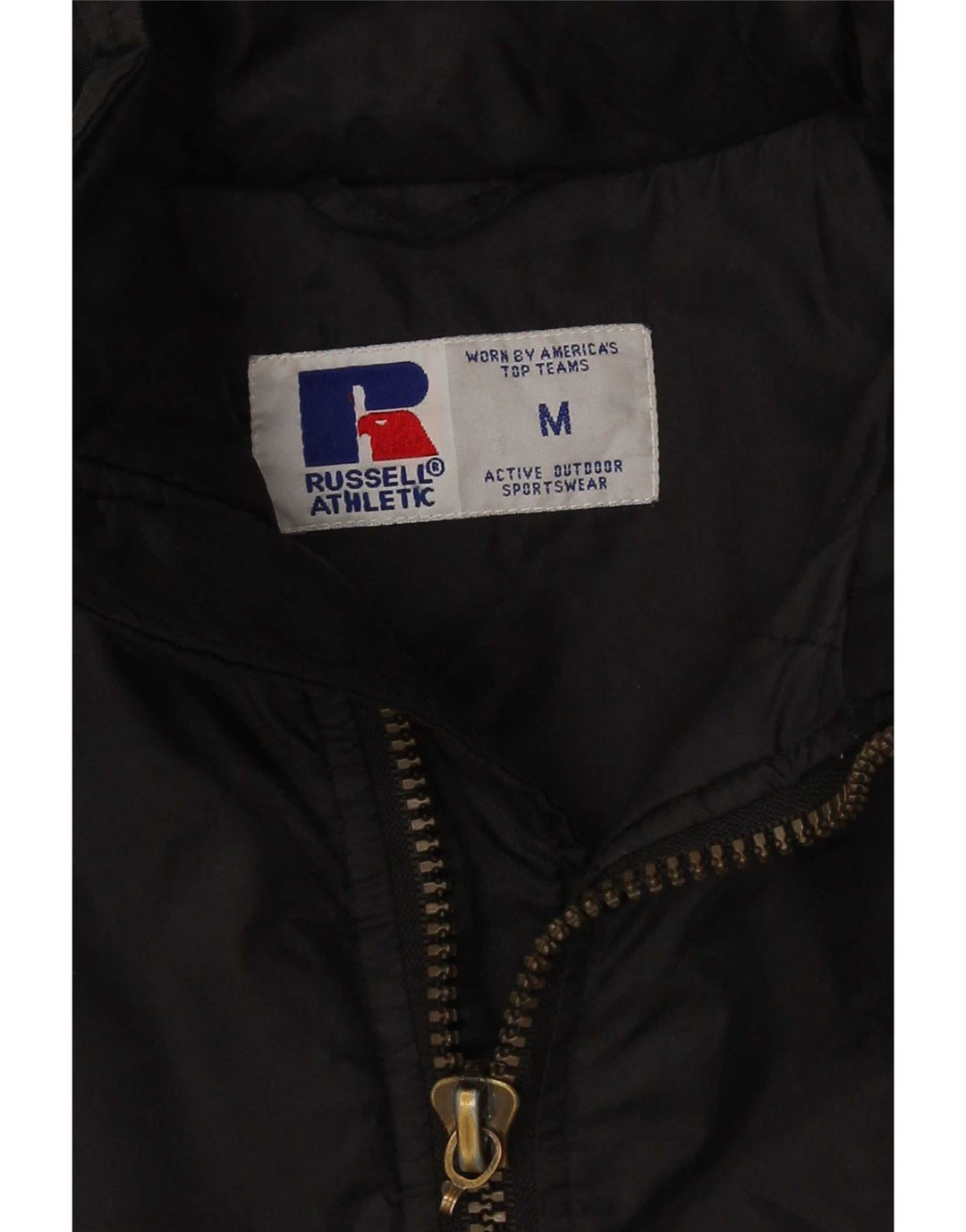 Jachetă de ploaie grafică pentru bărbați Russell Athletic UK 38 Medium Black