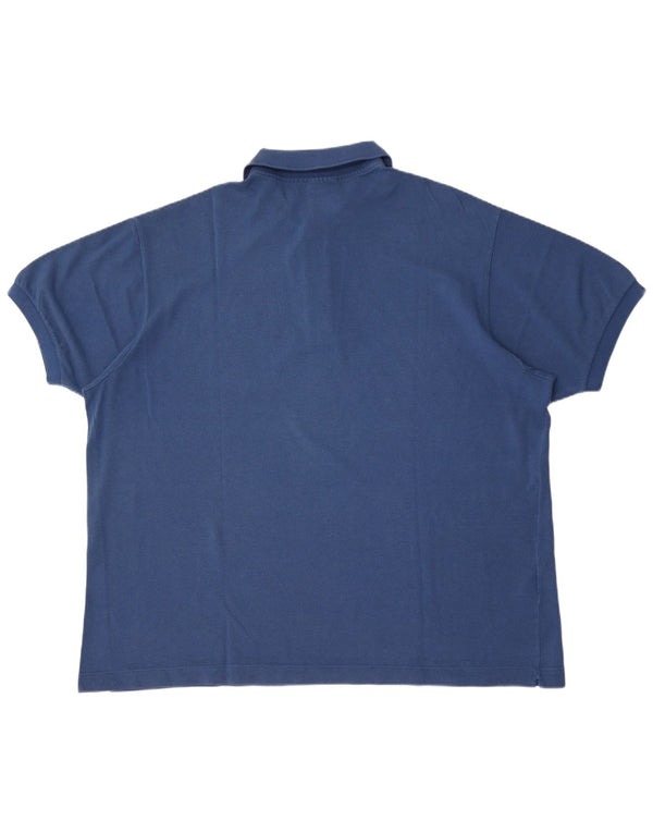 Tricou polo pentru bărbați Lacoste Mărimea 9 4XL Bumbac albastru