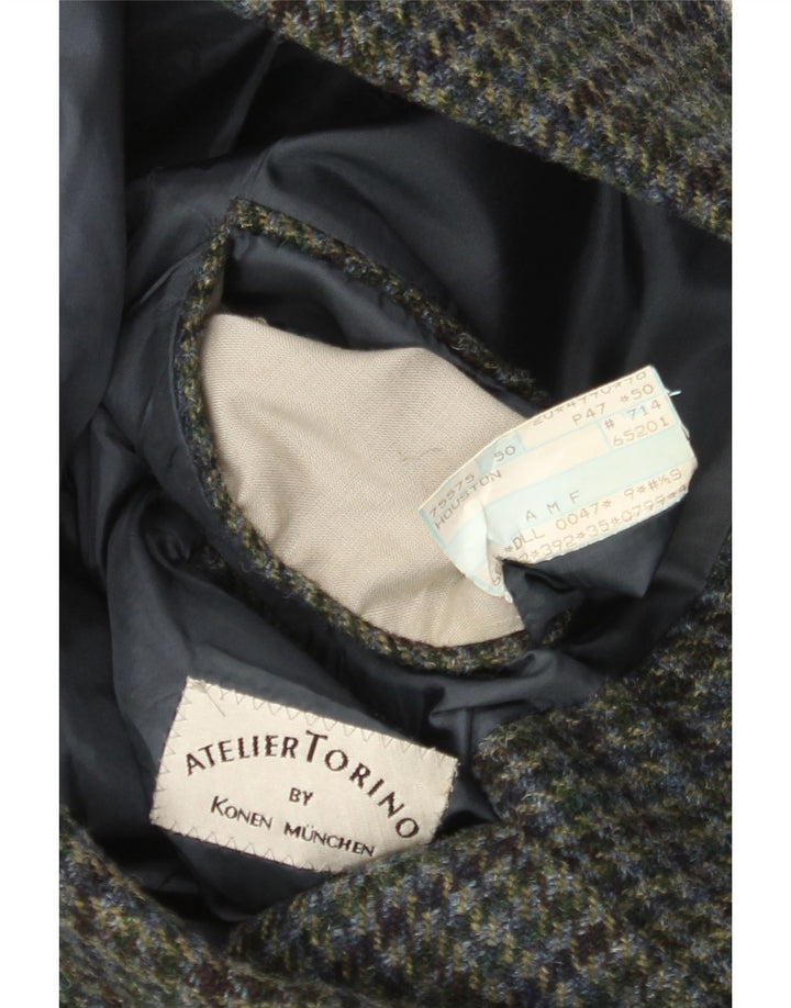 Konen Munchen Jachetă Blazer cu 3 nasturi pentru bărbați EU 50, verde mare