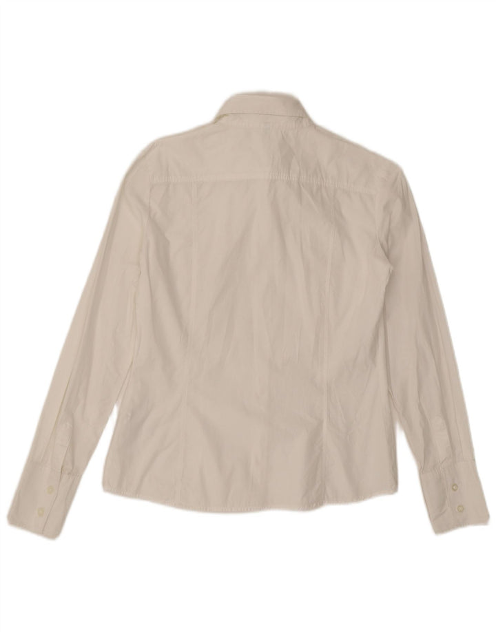 Cămașă Benetton pentru femei UK 14 Medium White Bumbac