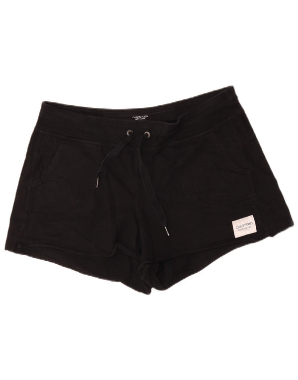 Pantaloni scurți sport Calvin Klein pentru femei UK 18 XL, bumbac negru
