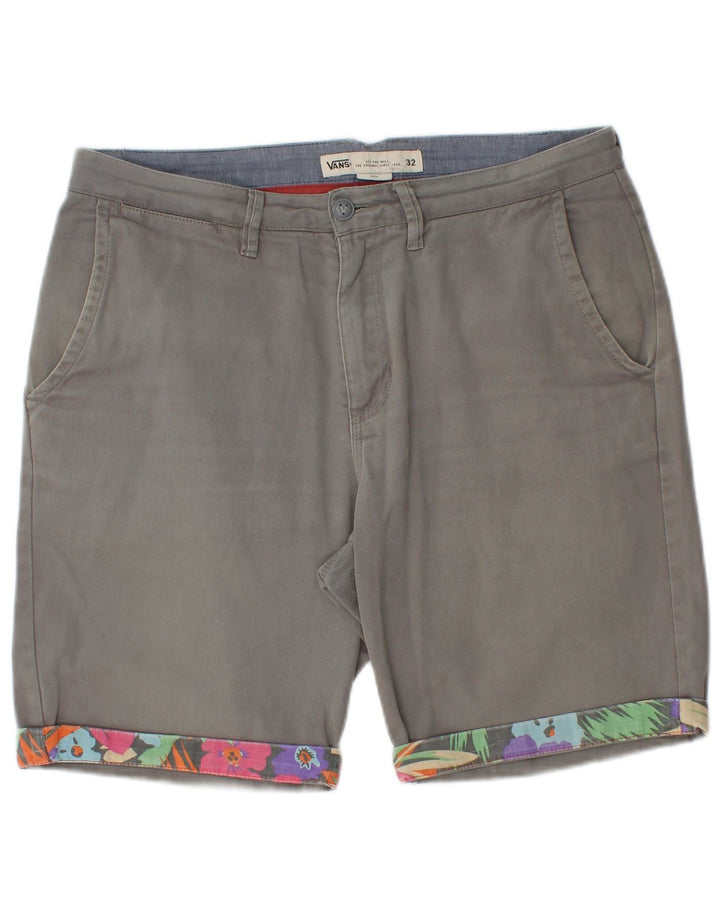 Pantaloni scurți chino pentru bărbați Vans W32, bumbac gri mediu
