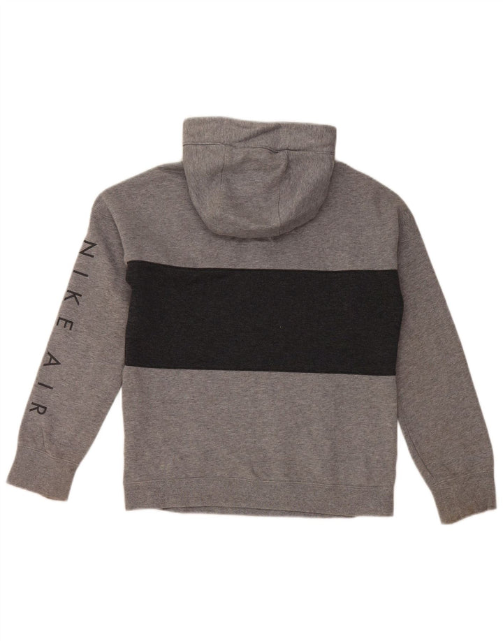 Pulover NIKE pentru băieți, cu glugă, 12-13 ani, mare, gri