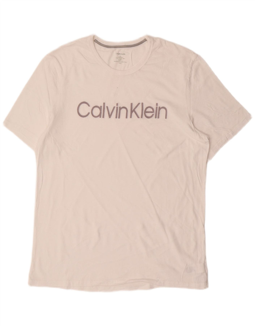 Tricou grafic Calvin Klein pentru bărbați Top mare alb