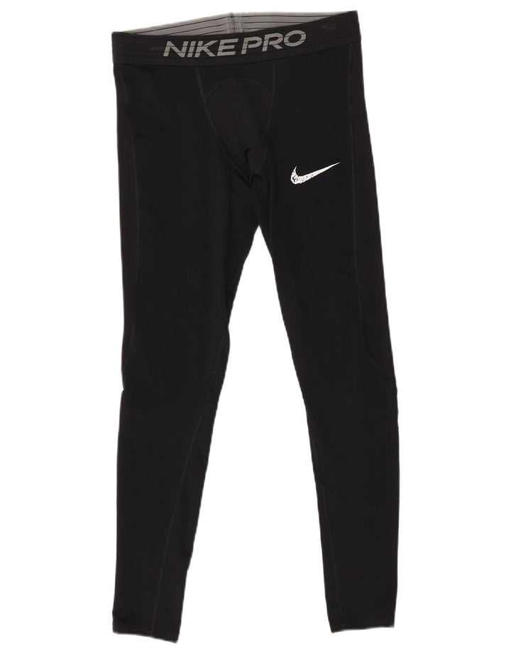 Leggings cu grafică pentru bărbați Nike Tight Fit, poliester mediu negru