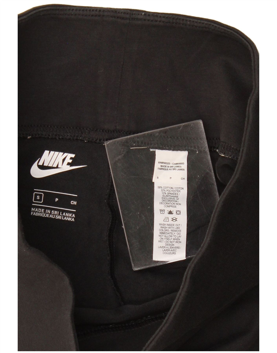 Pantaloni scurti sport NIKE pentru femei UK 8 mici, negru, bumbac