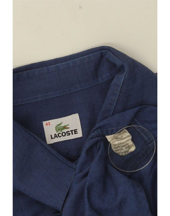 Cămașă bărbați Lacoste Mărimea 43 Bumbac albastru mare