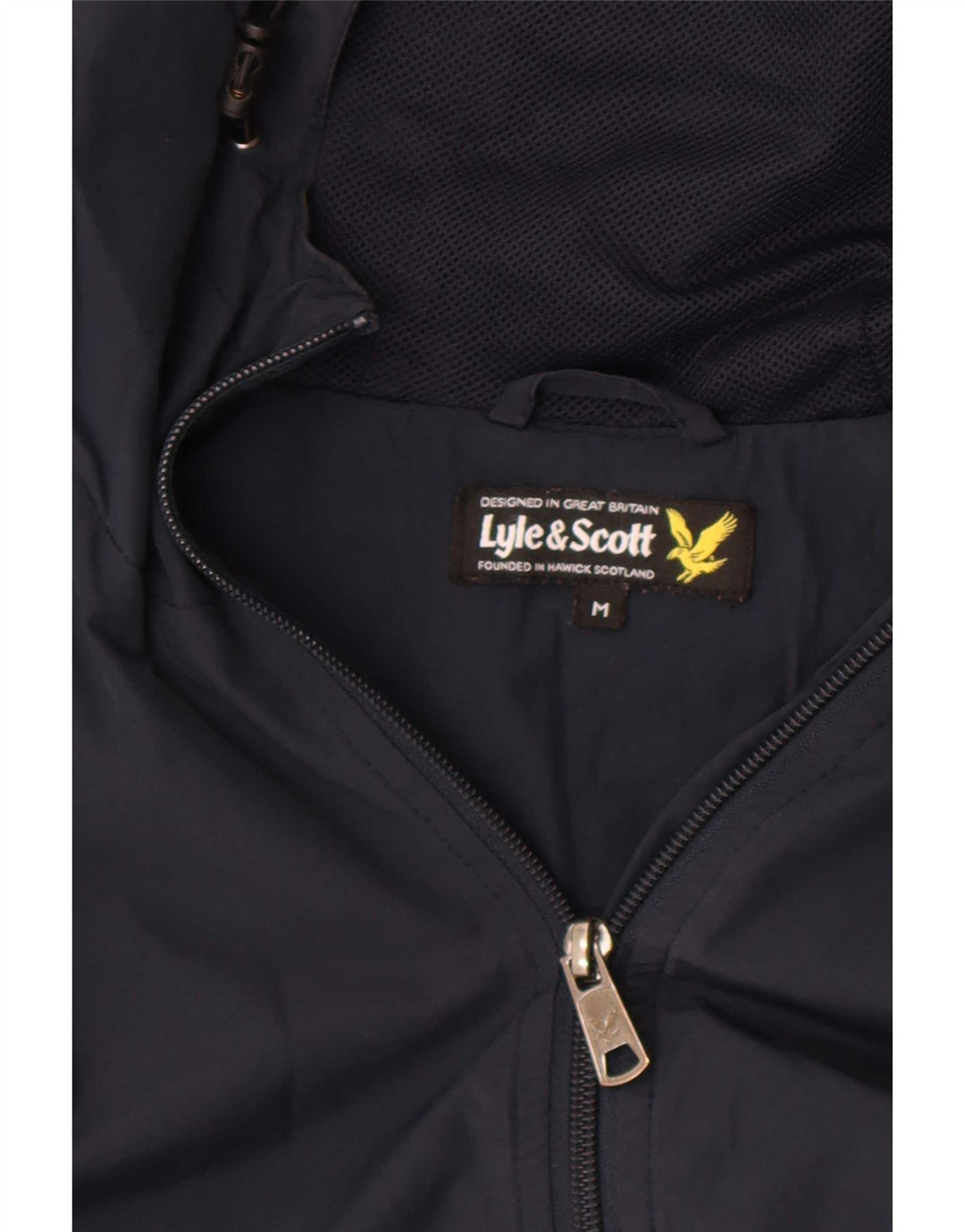 Jachetă de ploaie cu glugă Lyle & Scott pentru bărbați UK 38 Medium Bleumarin