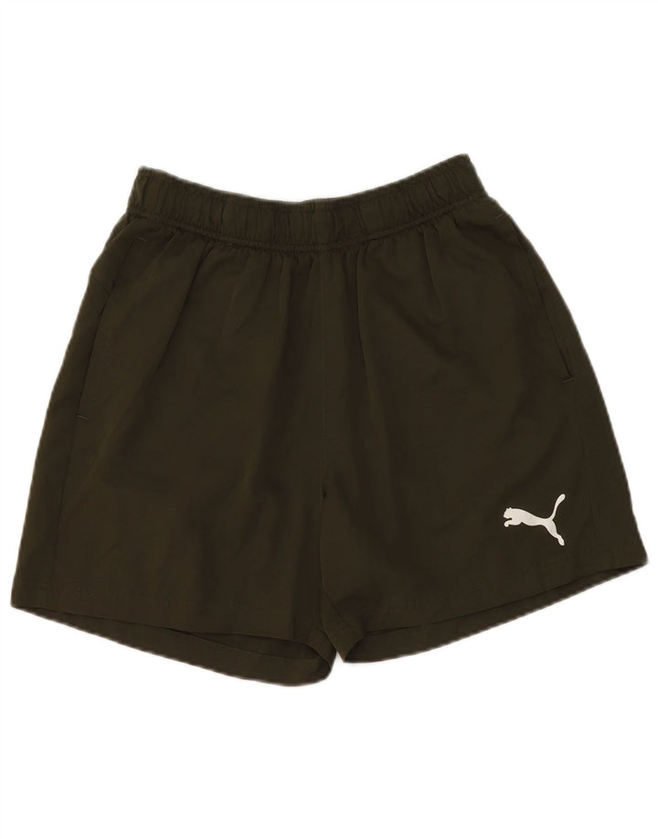 Pantaloni scurti sport Puma pentru femei UK 12 Poliester verde mediu