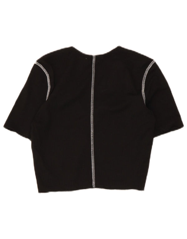 Bluză Crop Top Femei Zara UK 8 Small Negru
