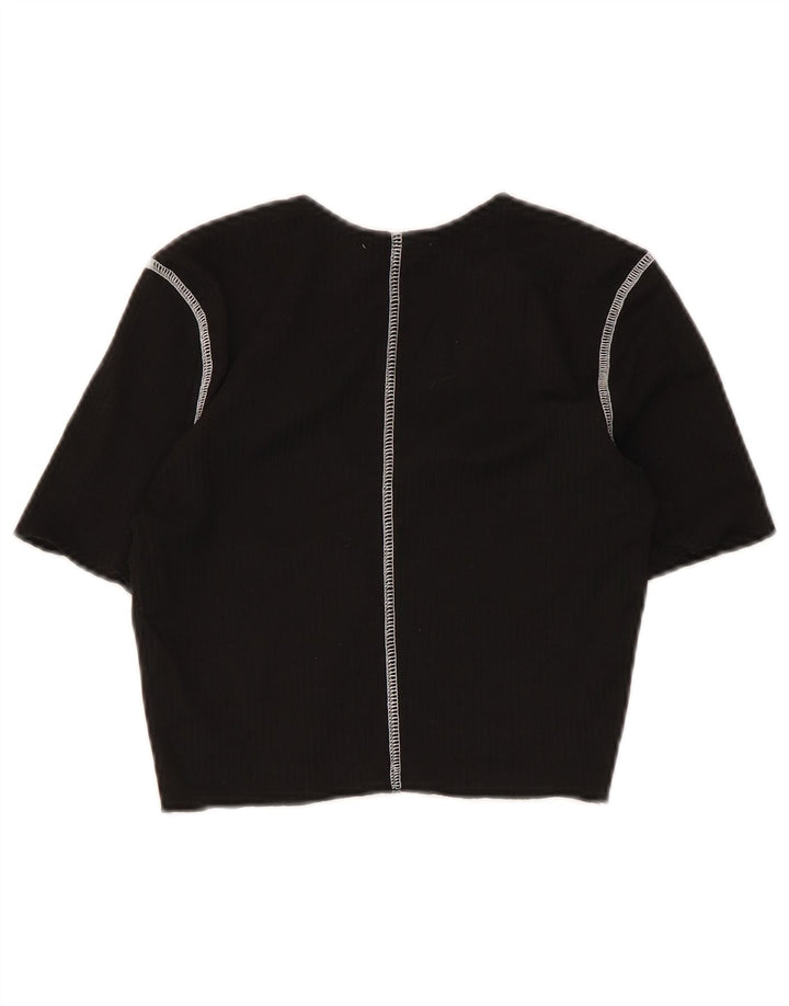 Bluză Crop Top Femei Zara UK 8 Small Negru