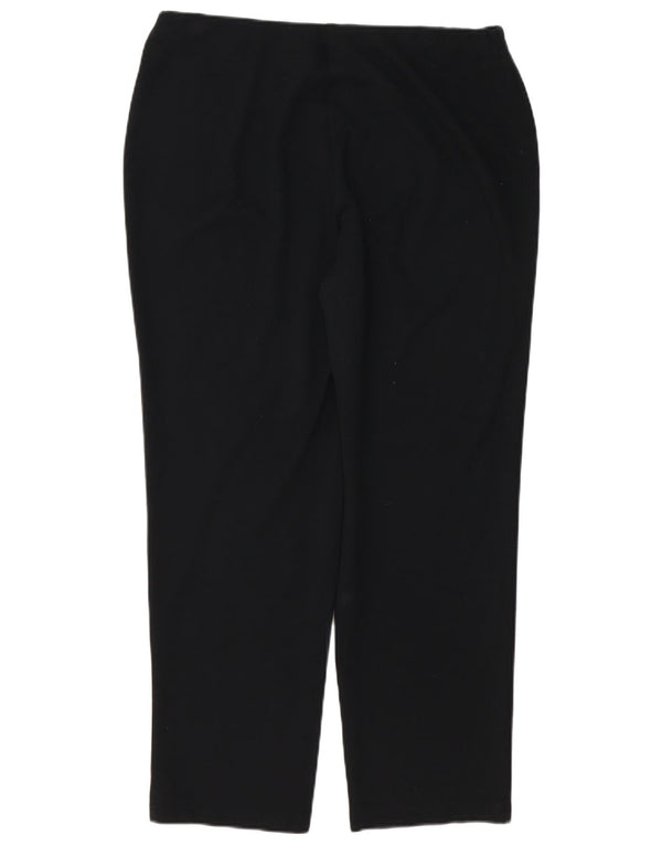 Pantaloni casual drepti pentru femei Marks & Spencer UK 16 Large W36 L28 Negru