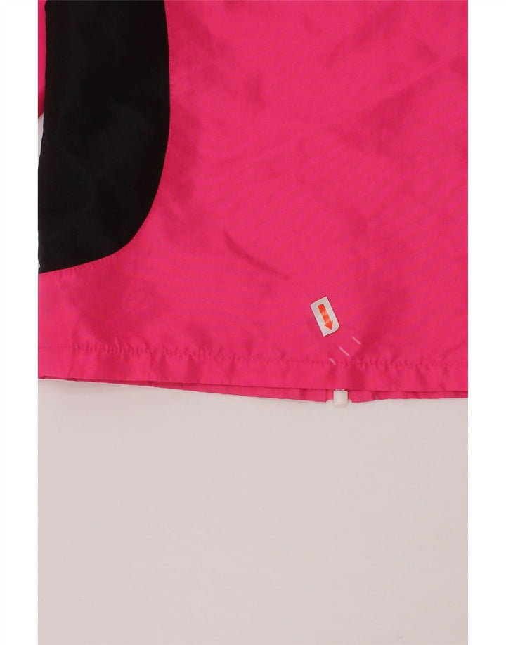 PUMA Girls Rain Jacket 3-4 Years Pink Colourblock Polyester