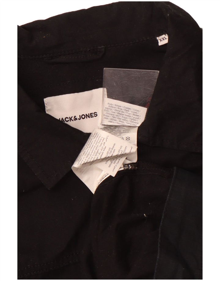 Cămașă Jack & Jones pentru bărbați 2XL bumbac negru