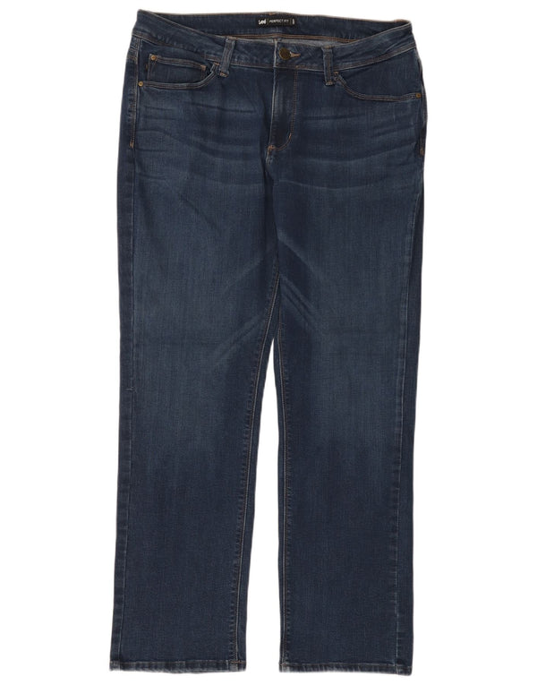 Blugi drepti LEE pentru femei, cu ajustare perfectă, W34 L30, bleumarin