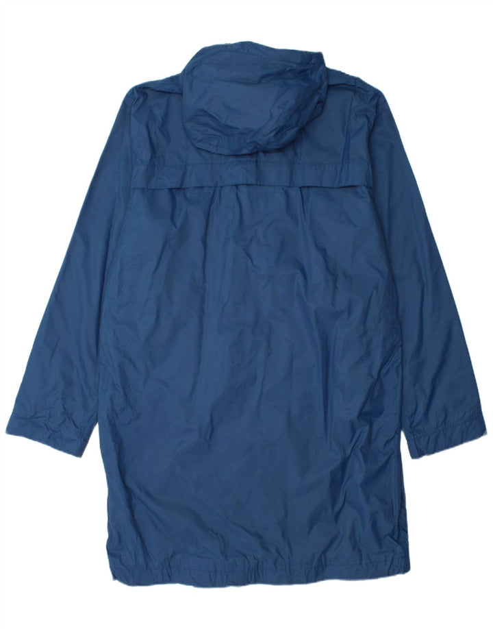 K-WAY Mens Hooded Raincoat UK 38 Medium Navy Blue Polyamide