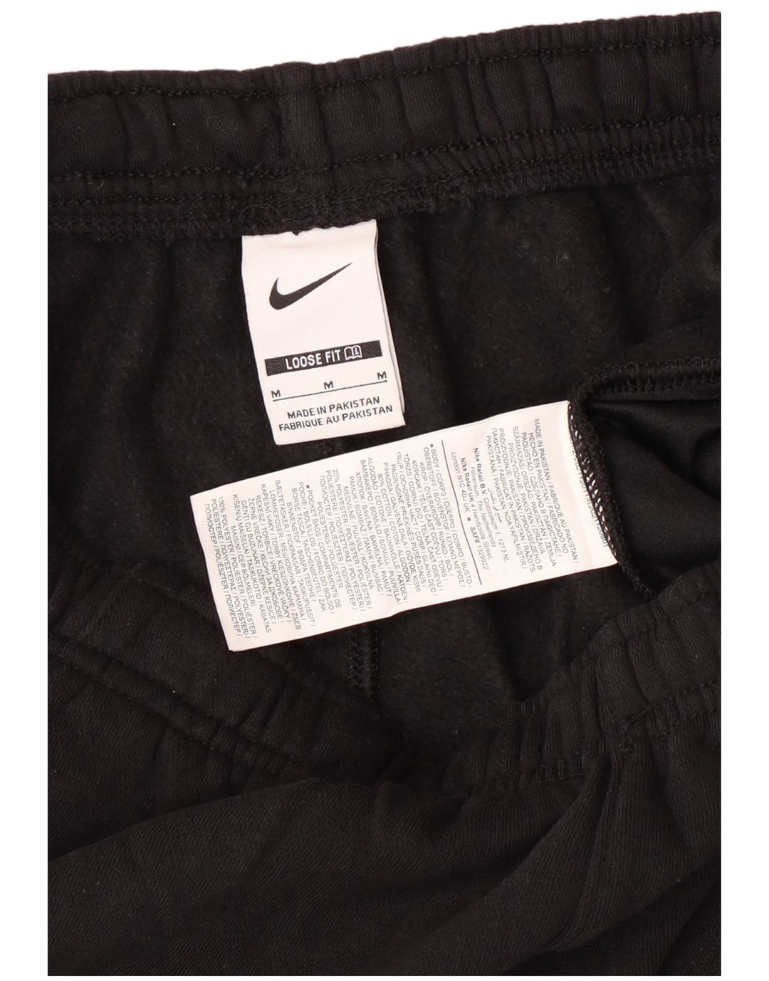 Pantaloni scurți sport Nike pentru bărbați, loose fit, bumbac mediu negru