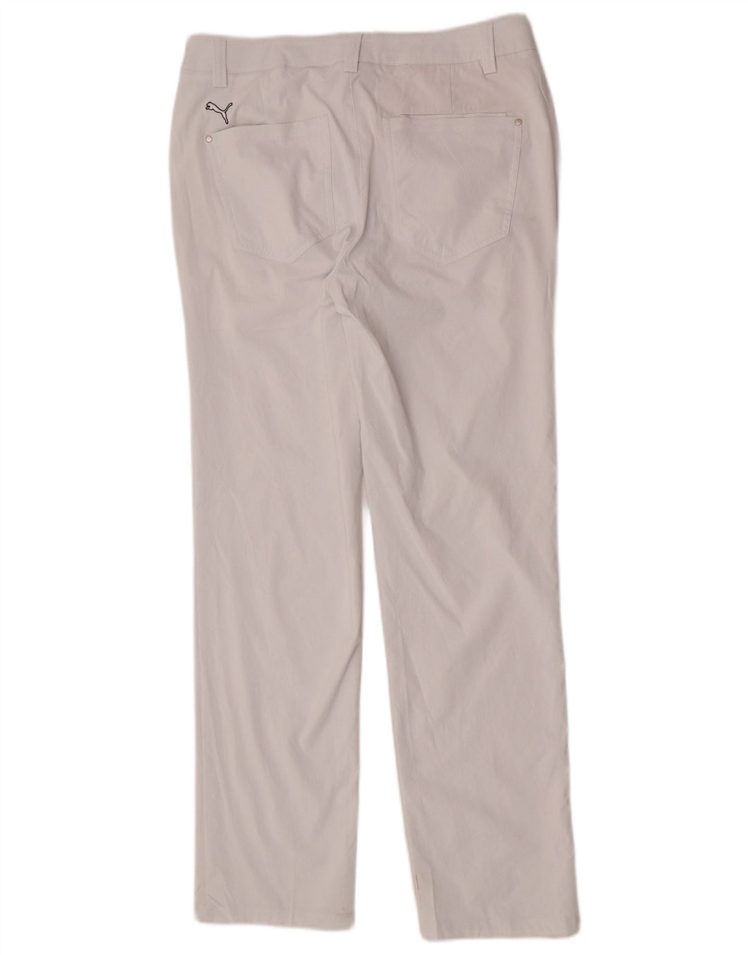 Pantaloni casual drepti pentru bărbați Puma W32 L32 poliester alb