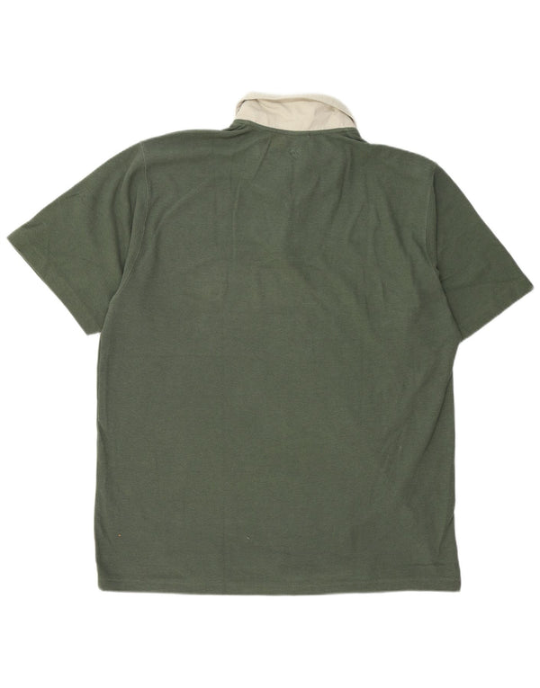 Tricou polo ADIDAS rugby pentru bărbați UK 48/50 XL bumbac verde