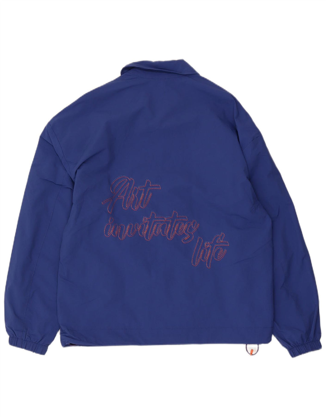Jachetă Bomber cu grafică pentru bărbați Zara UK 36 Small Blue