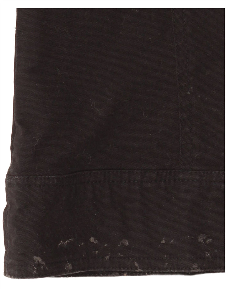 Pantaloni cargo Modana pentru femei UK 10 mic bumbac negru