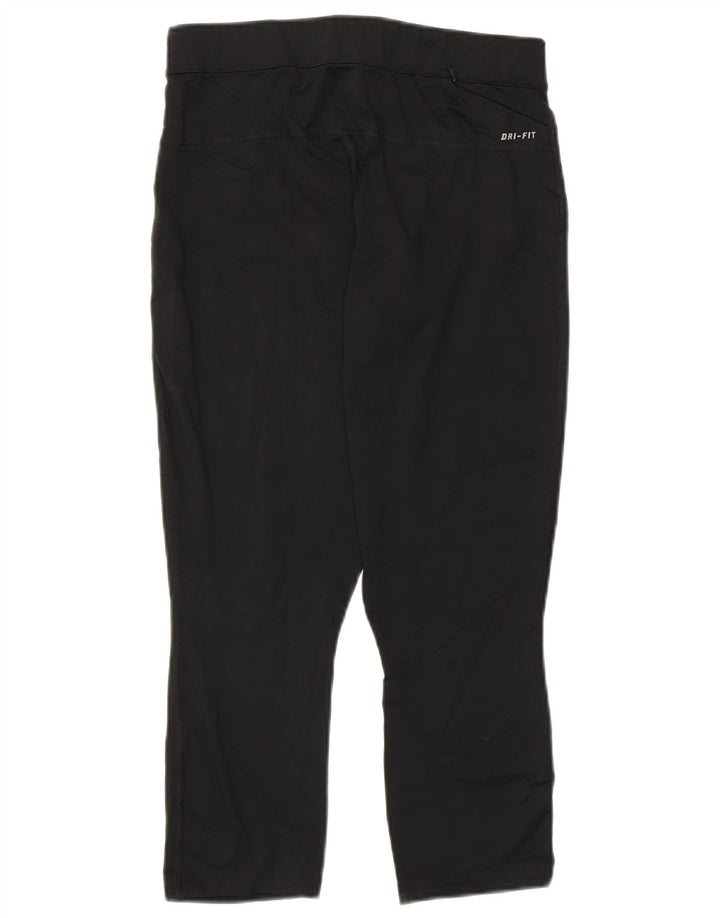 Leggings crop Nike Dri Fit pentru femei UK 12 Poliester mediu negru