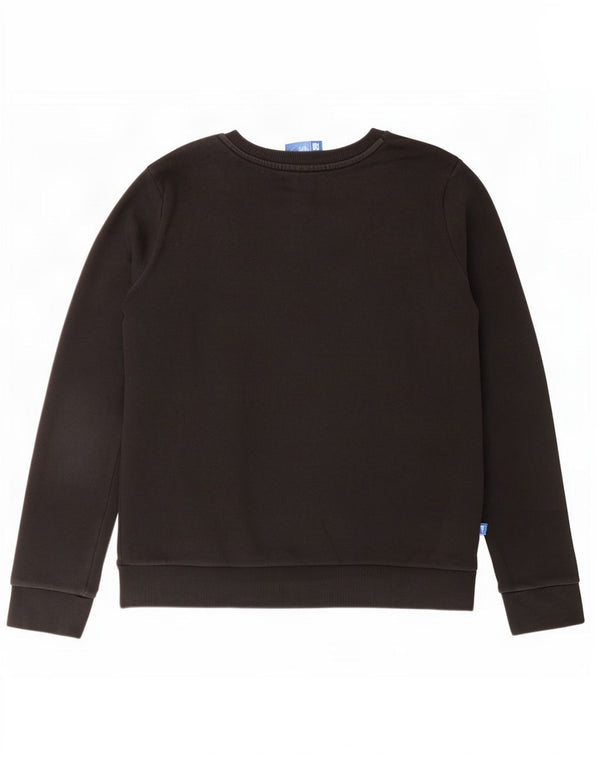 Pulover supradimensionat cu grafic pentru femei Adidas UK 6 XS bumbac negru