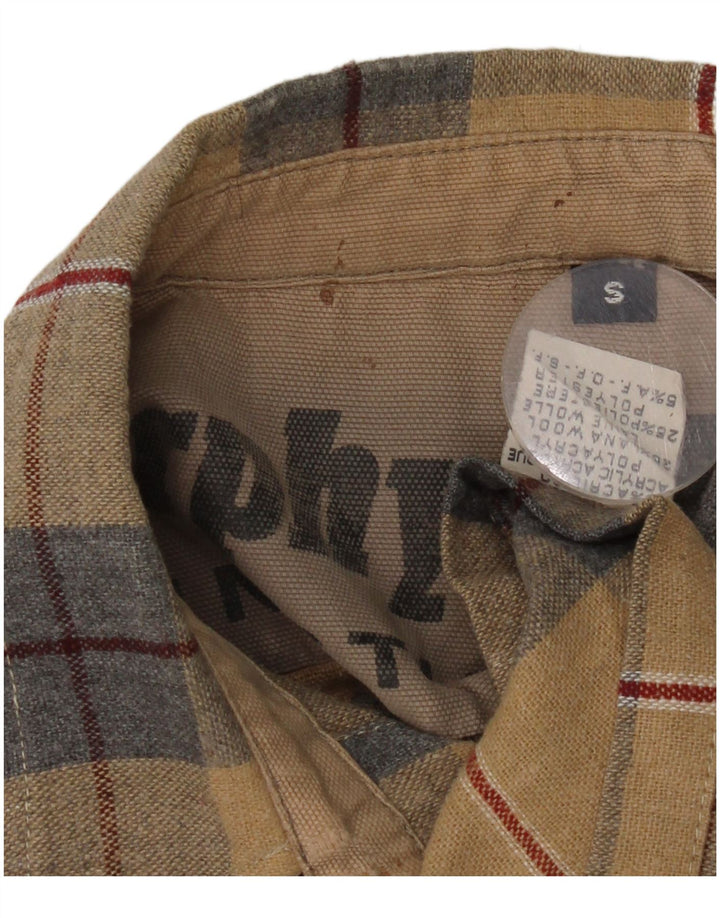 Cămașă de flanel pentru bărbați Murphy & Nye, acrilic, în carouri, bej