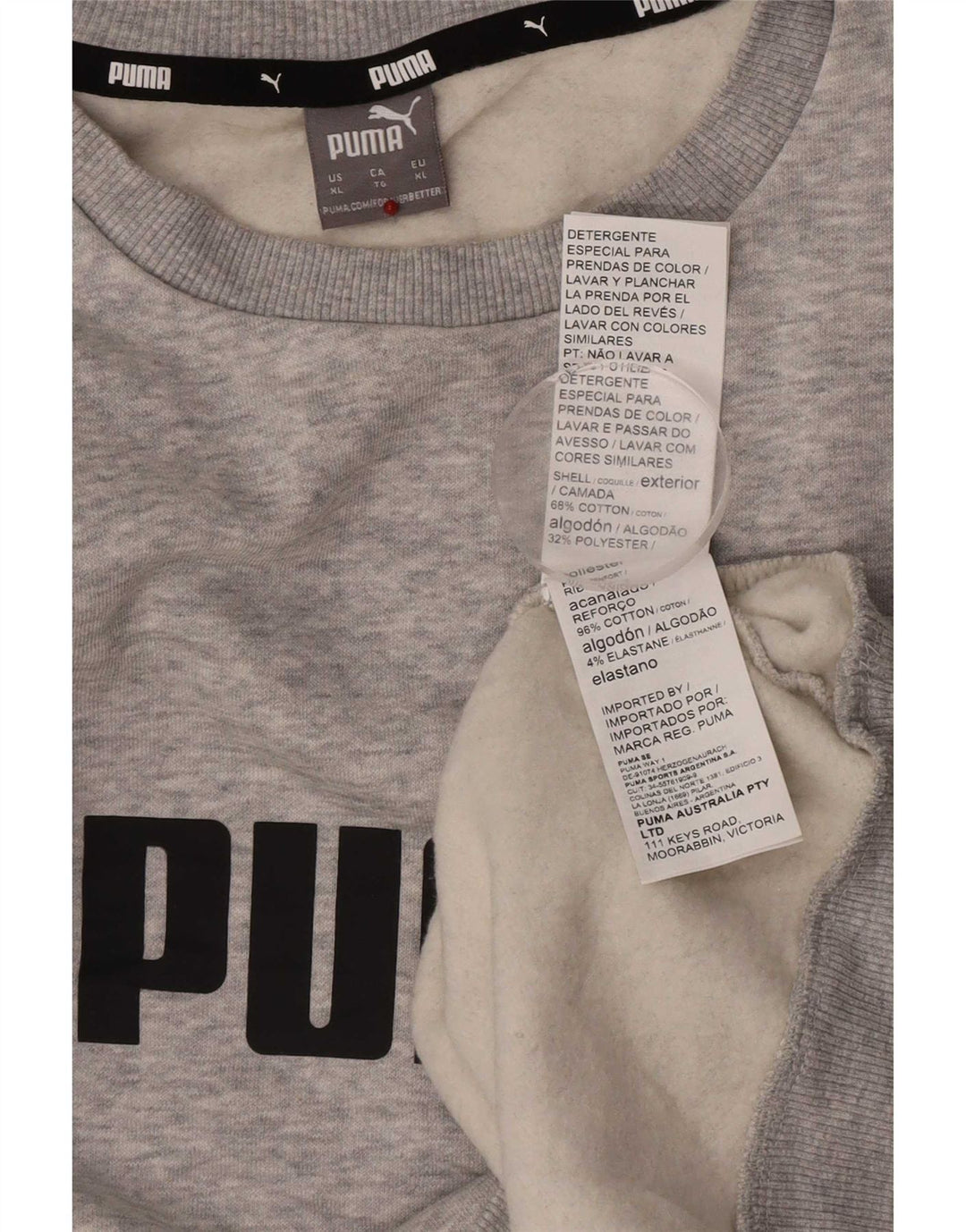 Pulover grafic pentru bărbați Puma, XL, bumbac cu pete gri