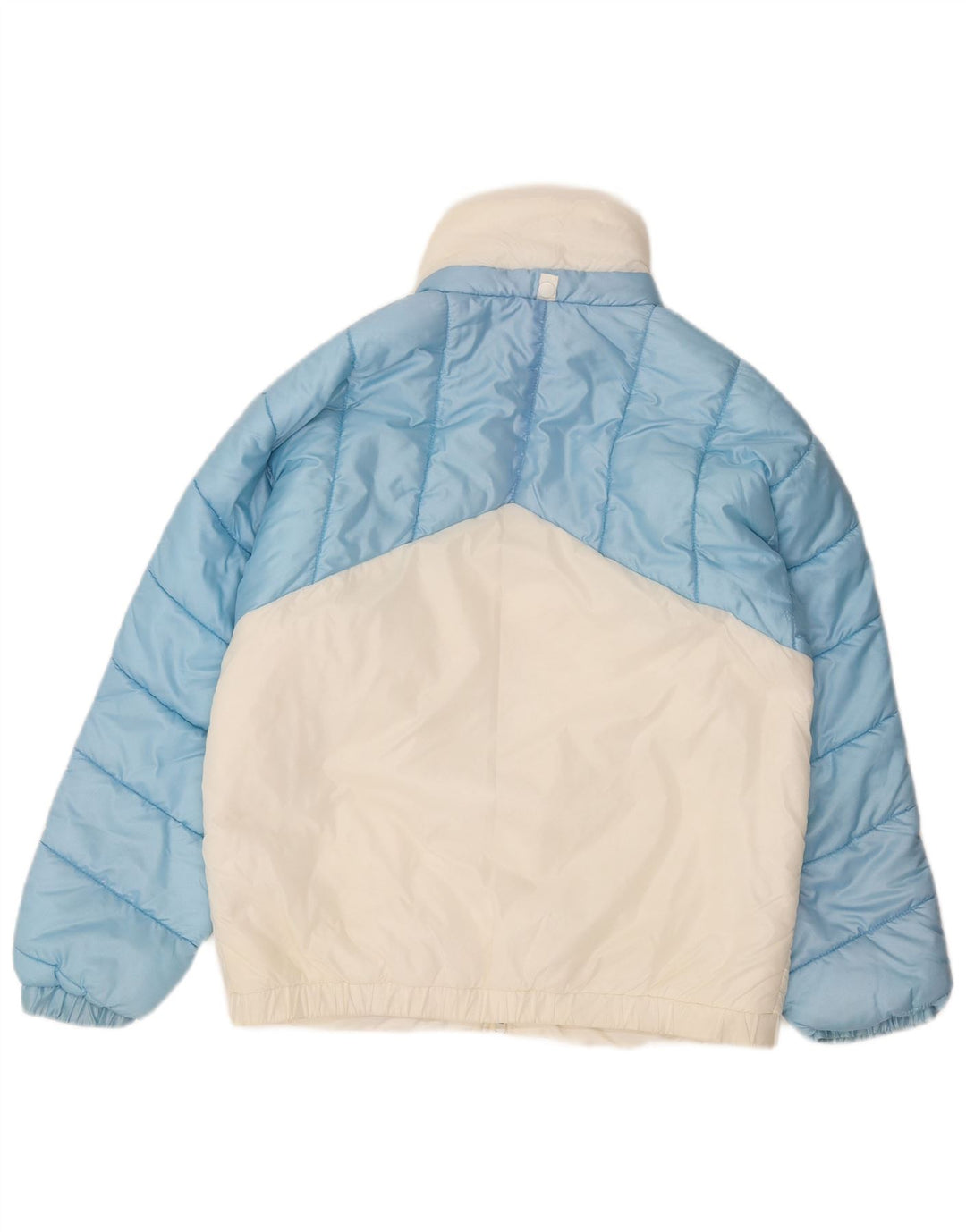 DUBIN Womens Padded Jacket UK 16 Large Blue Colourblock