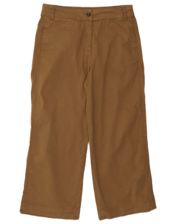 Pantaloni tăiați Jigsaw pentru femei UK 12 Medium W30 L24 Kaki Bumbac