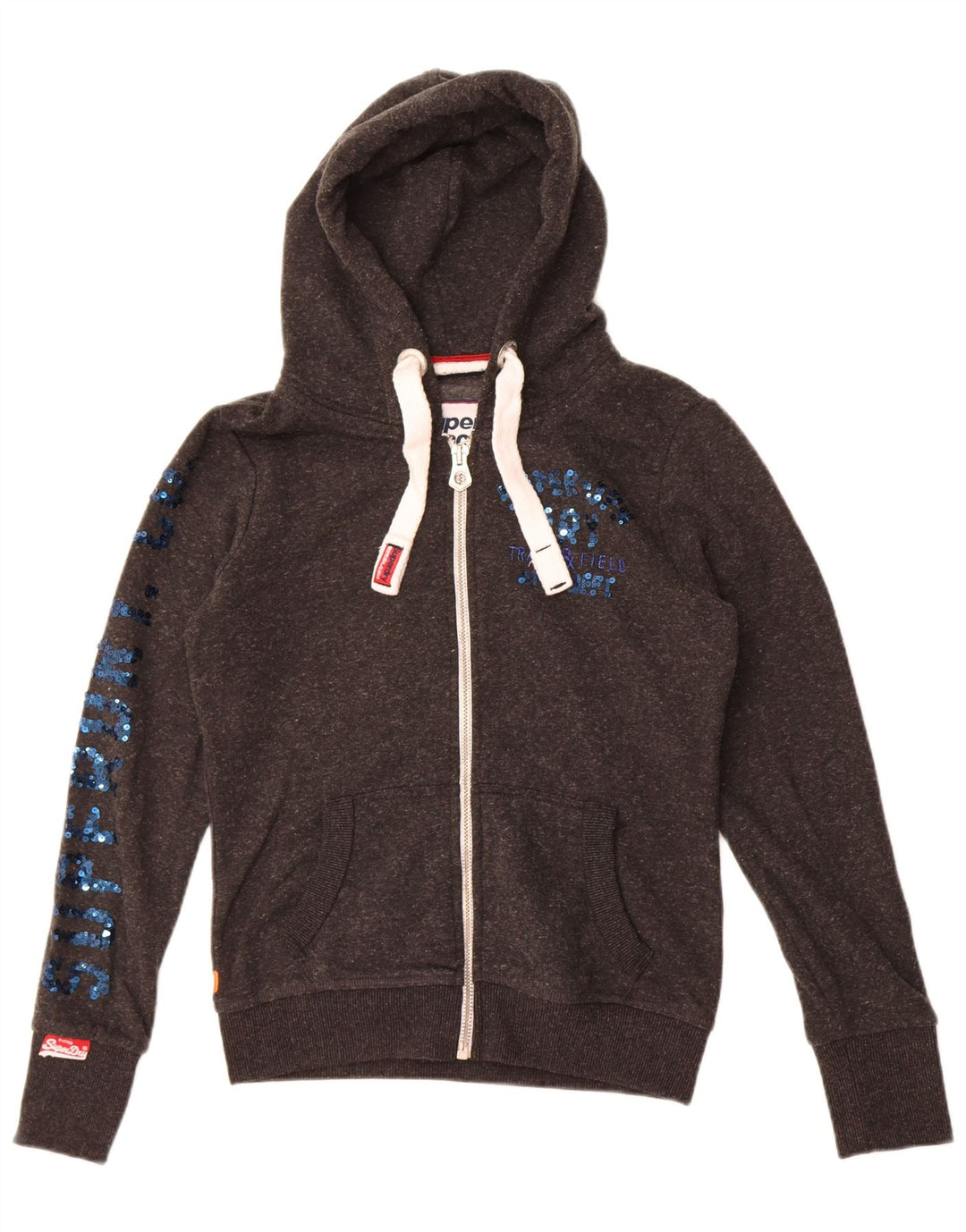 Pulover Superdry pentru damă, cu fermoar și grafic, poliester, 10 UK