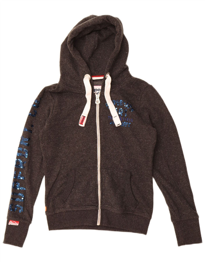 Pulover Superdry pentru damă, cu fermoar și grafic, poliester, 10 UK