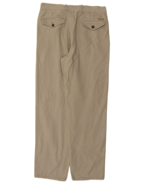 Pantaloni chino pentru bărbați Trussardi IT 46 Small W29 L30 Bej Bumbac