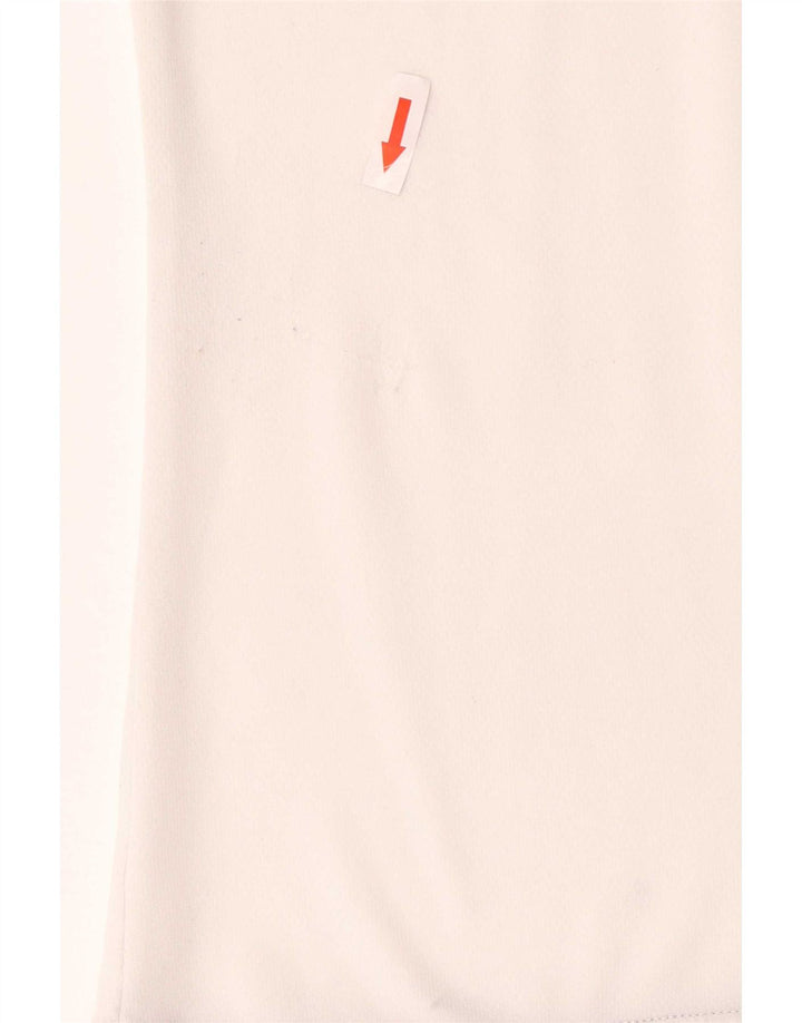 Tricou Adidas Climalite pentru bărbați Top mic, alb, poliester color bloc