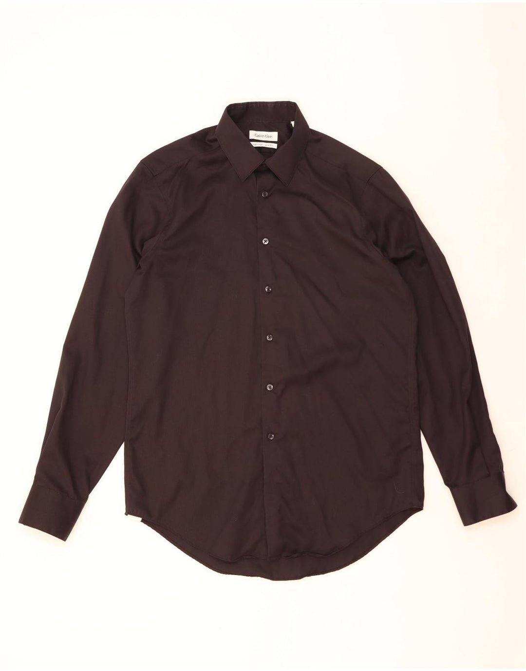 Cămașă pentru bărbați Calvin Klein Slim Fit Mărimea 15 1/2 Medium Negru
