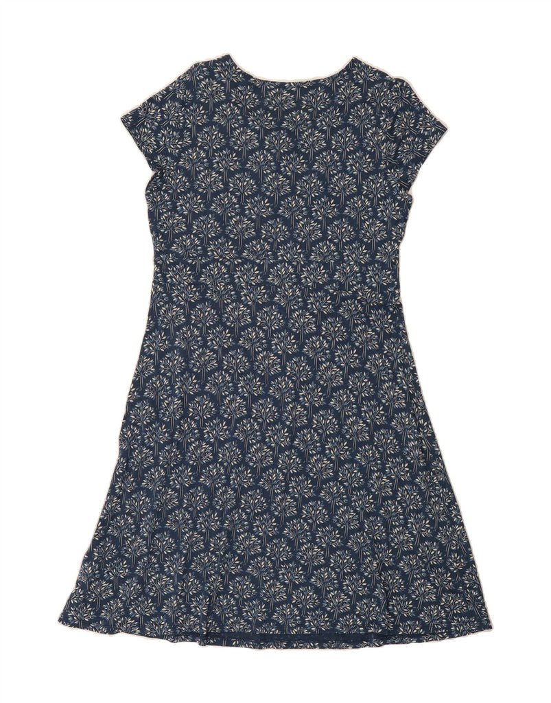 SEASALT CORNWALL Womens A-Line Dress UK 16 Large  Blue Floral Viscose Vintage Seasalt Cornwall and Second-Hand Seasalt Cornwall from Messina Hembry 