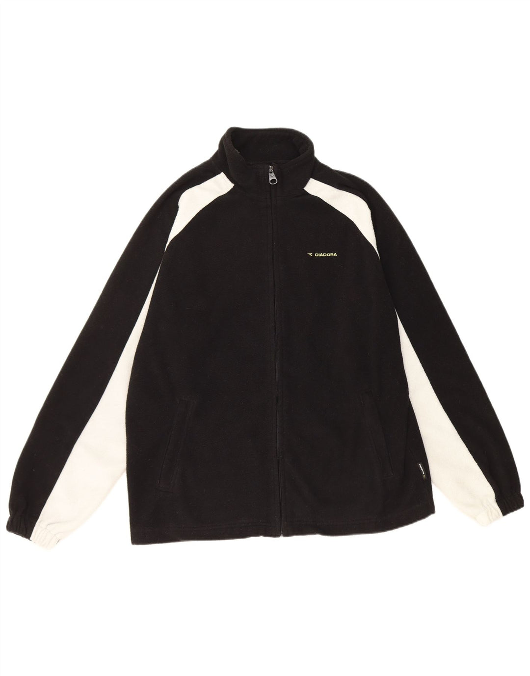 Jachetă din lână Diadora pentru bărbați UK 40, mare, negru, poliester color bloc