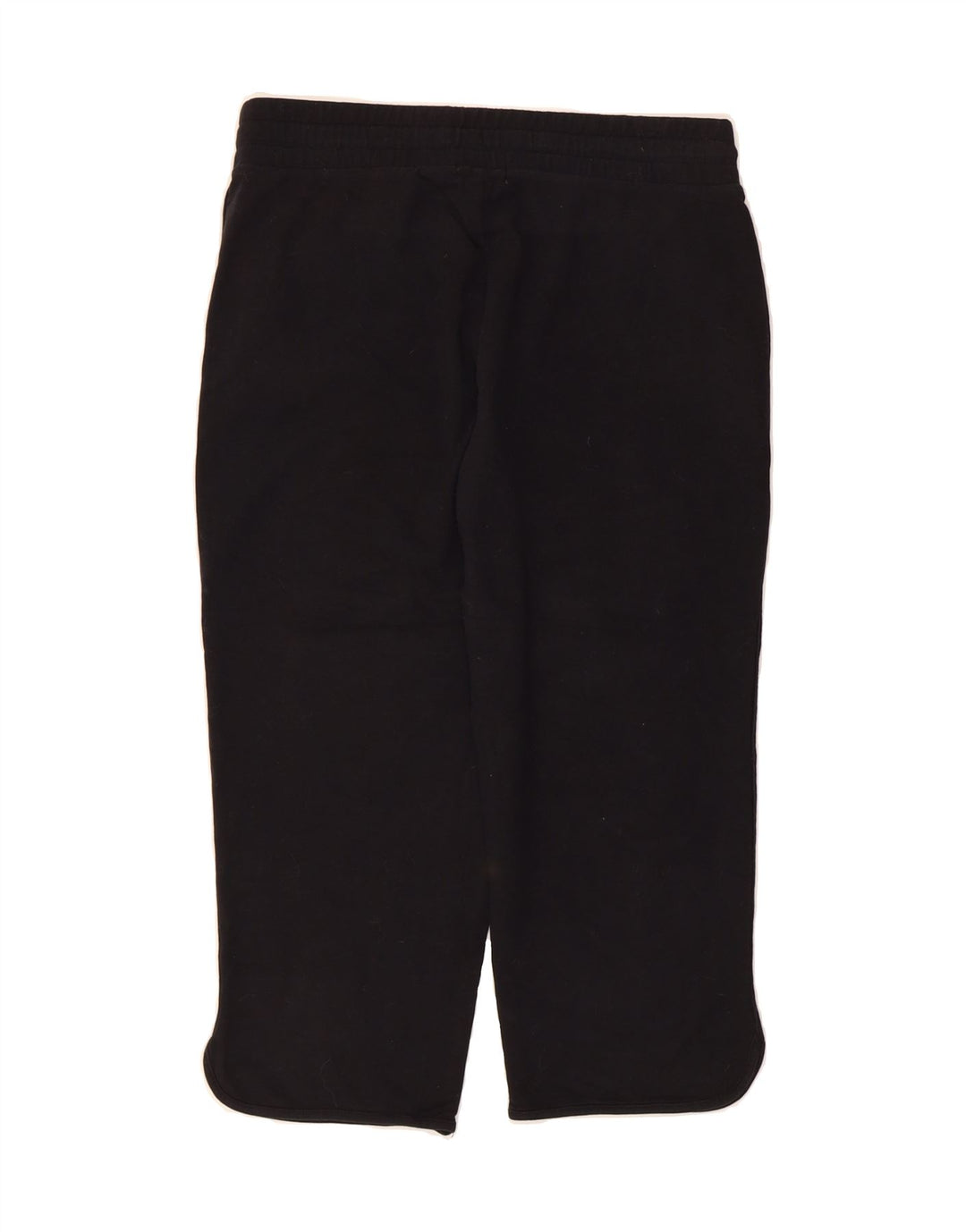 EDDIE BAUER Womens Crop Tracksuit Trousers UK 14 Medium  Black Cotton Vintage Eddie Bauer and Second-Hand Eddie Bauer from Messina Hembry 