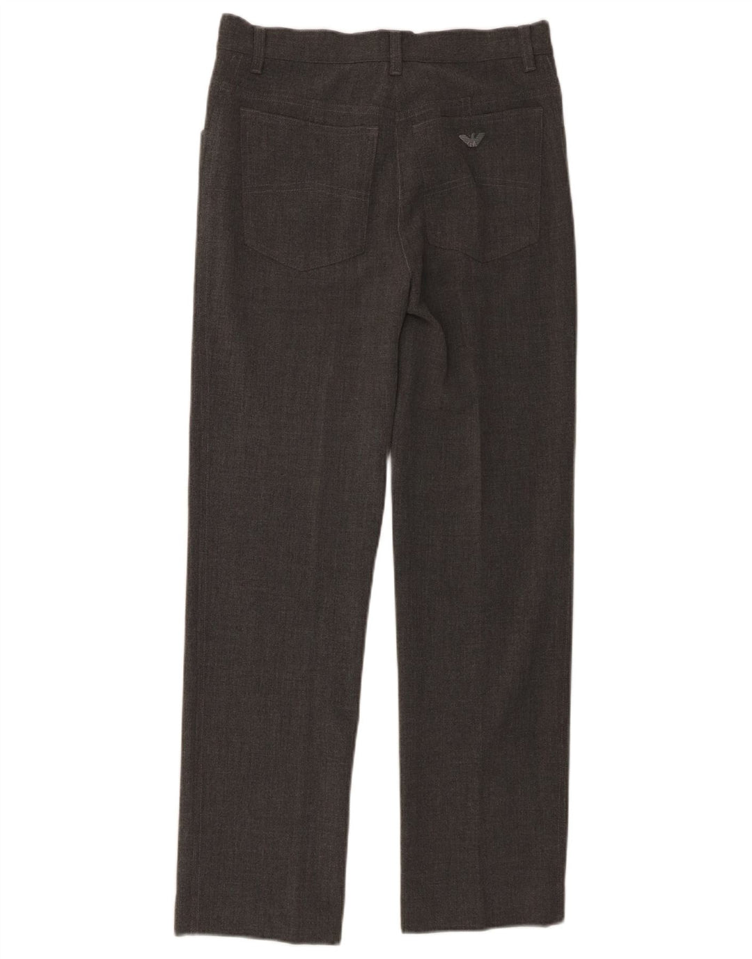 Pantaloni casual drepti pentru femei Armani L30 L28 poliester gri