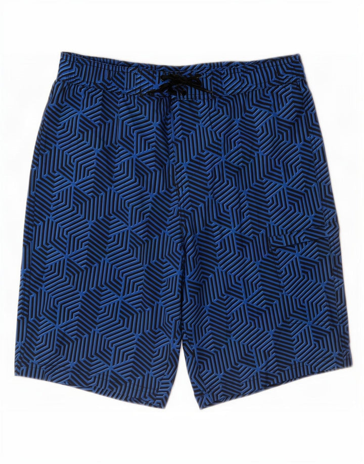 Pantaloni scurți de baie Mountain Warehouse pentru femei, poliester geometric, albastru mic
