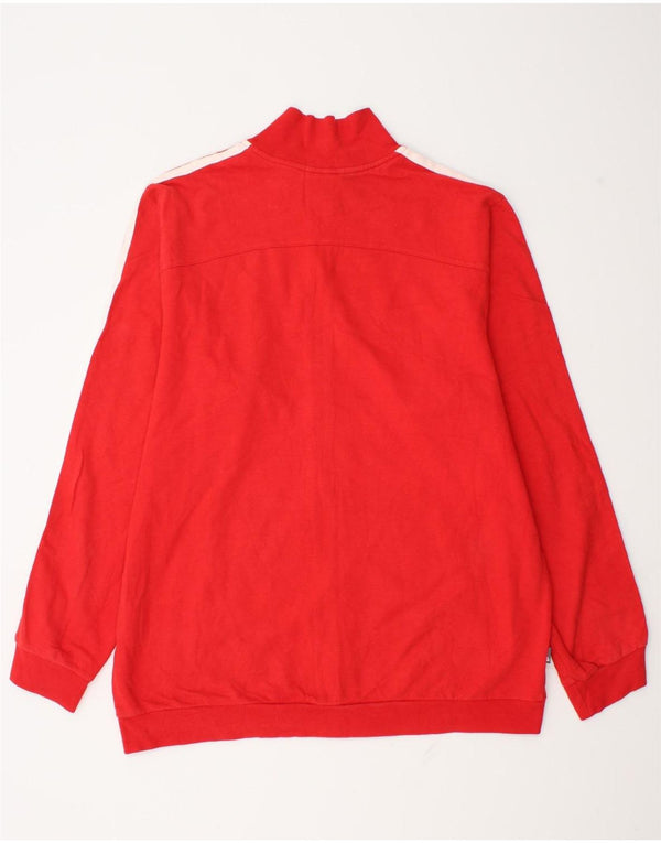 Trening pentru bărbați Adidas Top Jachetă mare bumbac roșu