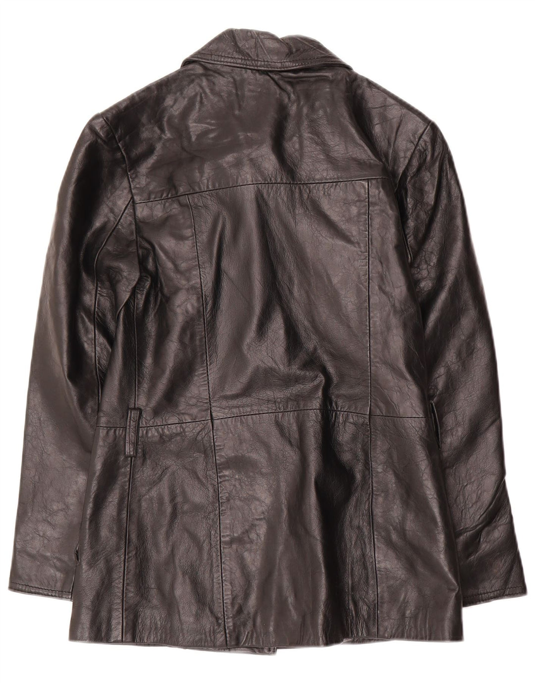 DALLAS Jachetă de piele cu fermoar pentru femei IT 44 Medium Black Leather